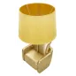 LAMPA NOCNA W STYLU MID-CENTURY ŻÓŁTA 26X46 cm